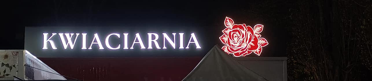 Kwiaciarnia Kaseton Reklamowy